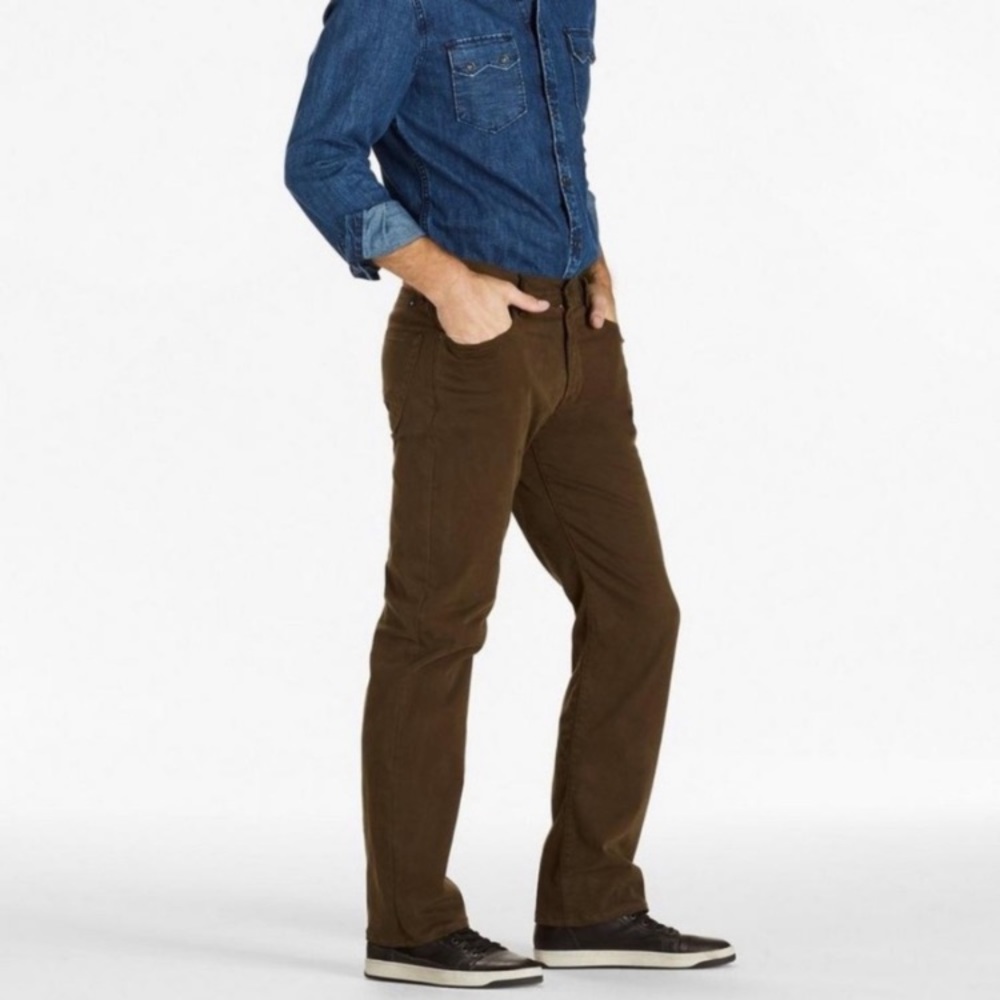 Lucky Brand Men's Dark Brown Corduroy Trousers